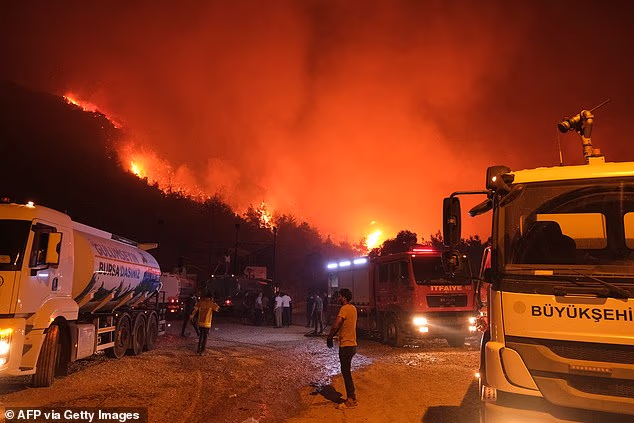 Firefighters Trying To Extinguish The Wildfire Gettyimage