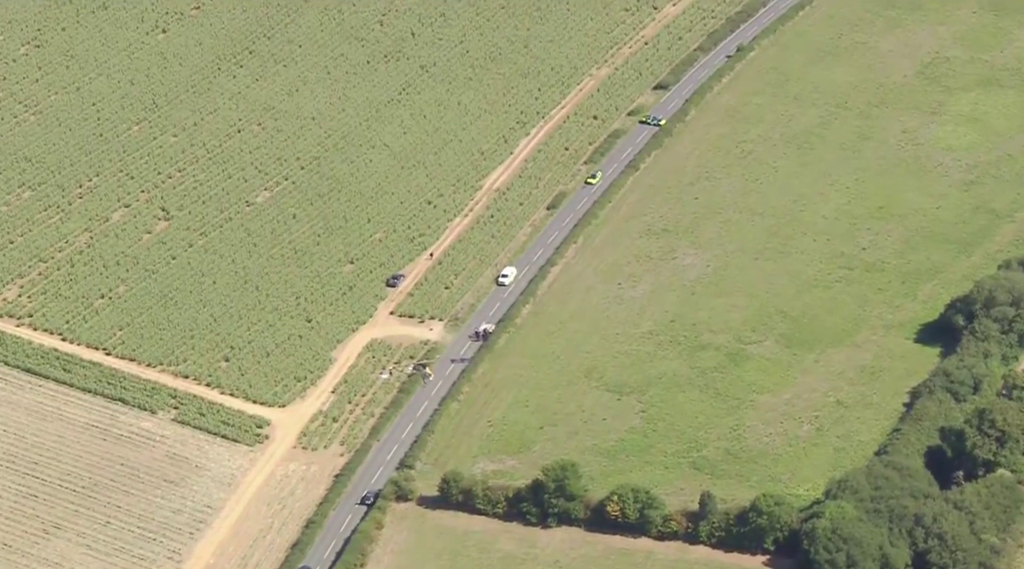 Crash Site Captured From A Height