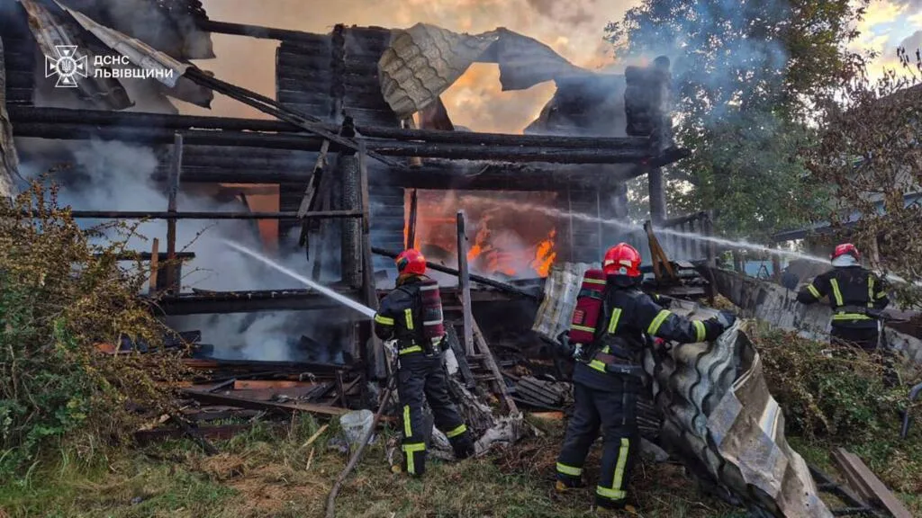 Emergency Service Responders Were Combating The Fire With Water Hoses