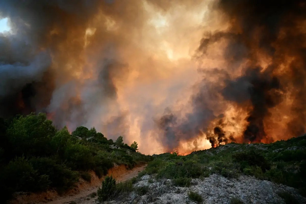France Wild Fire Rages