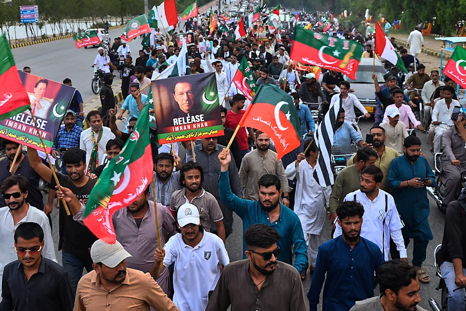 Imran Khan Loyalists Protesting In The Street Were Arrested