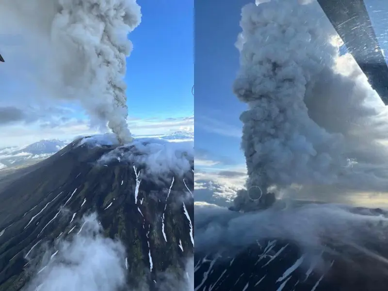 Krasheninnikov Volcano Eruption