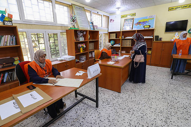 Municipal Election Coordinators Performing Their Job During The Election