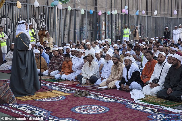 Muslim Immigrants In Their Place Of Player In Madrid Spain Shutterstock