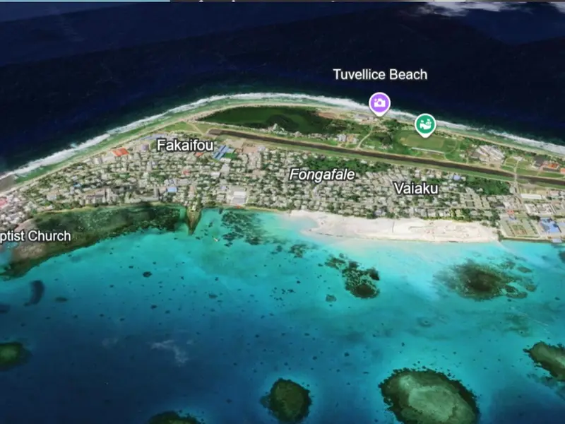 Satelite Image Of Tuvalu