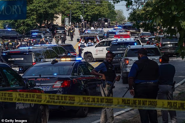 The Incident Scene Was Barricaded By Team Of Police Officers