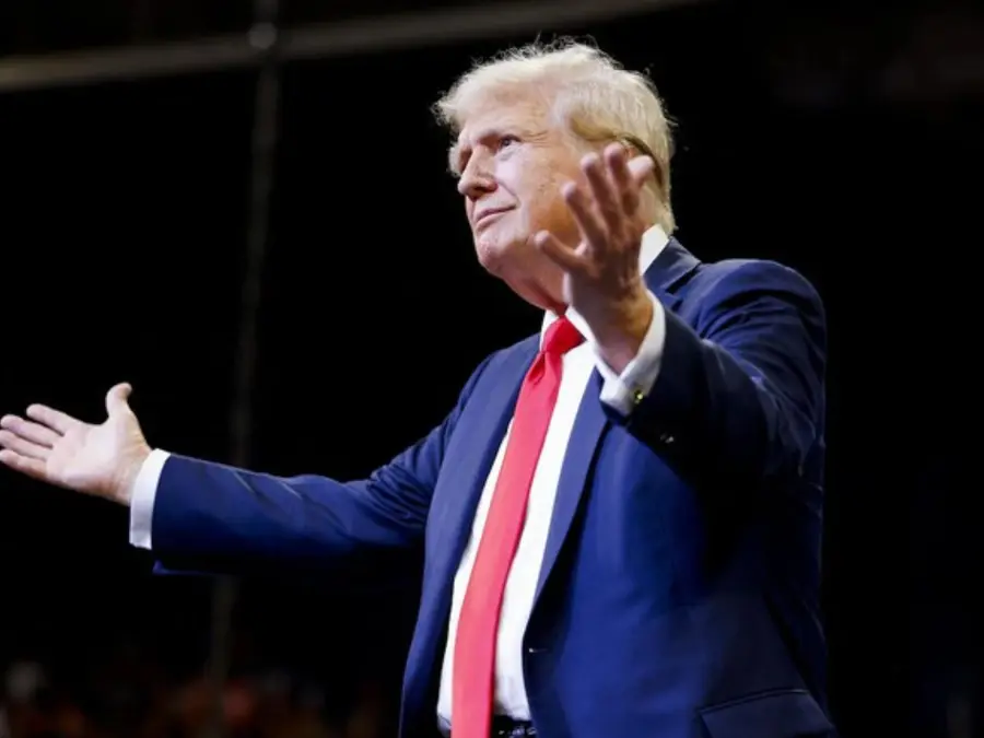 Trumps Expression Of Victory