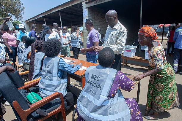 Citizens Casting Their Votes In The 2025 Malawi Election Webp