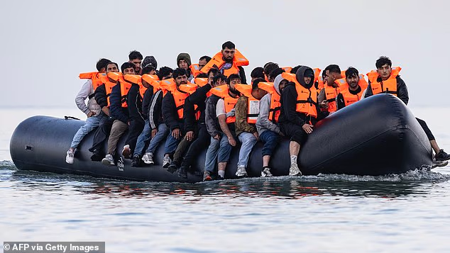 Illegal Migrants Overloaded In A Taxi Boat Heading To Europe Webp
