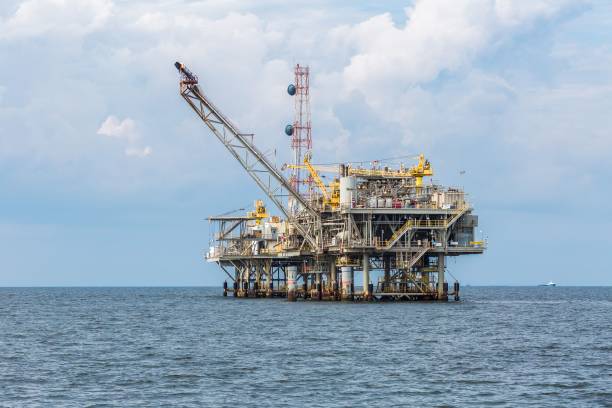 Oil Drilling Rig Offshore Site
