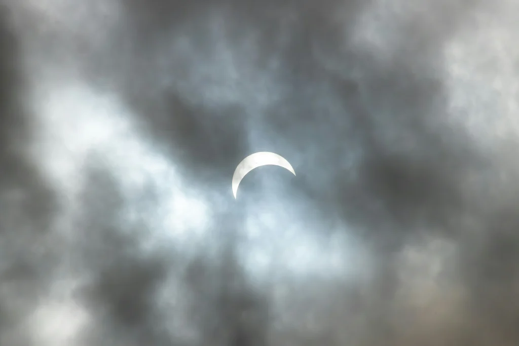 Partial Solar Eclipse On Display