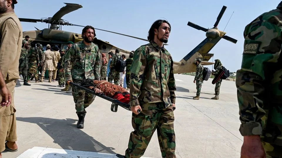 Taliba Military Officers Evacuated Some Of The Victims With The Use Of Helicopter