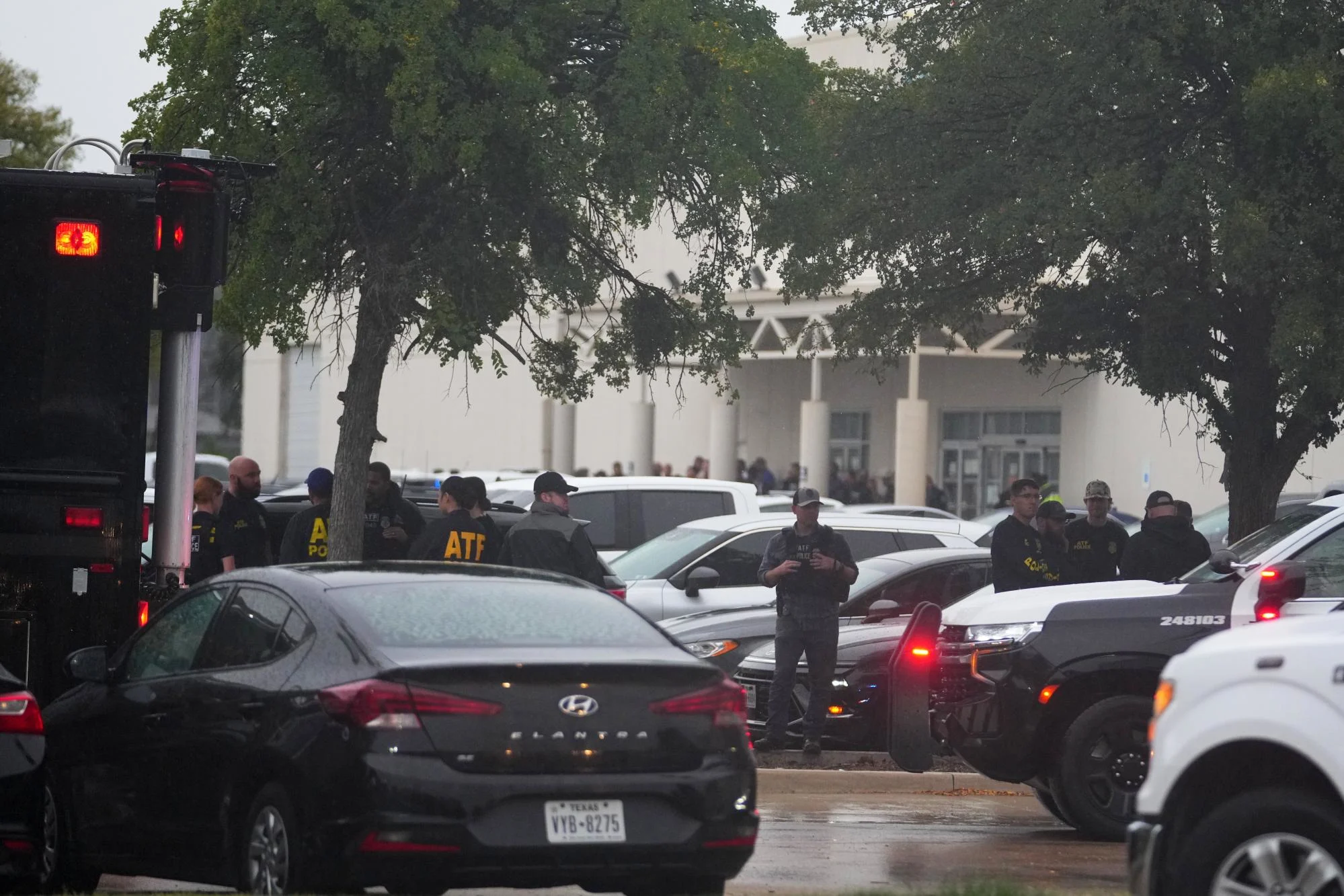 The Scene Of The Ice Attack In Dallas Texas