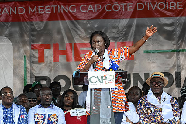 Ehivet Simone Gbagbo Speaks During The Partys Coalition Ahead Of October2025 Presidential Election