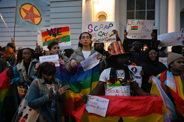 Ghanaian Lgbt Community In London Protesting Against Anti Lgbt Bill At Ghana High Commission In Uk Webp
