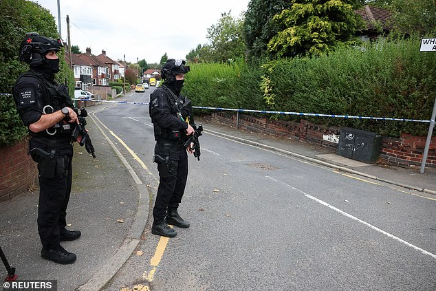 Road Leading To The Synagogue Have Been Cordoned Off With Heavy Presence Armed Policemen Webp