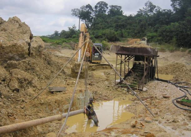A Gold Minning Site Run Illegally By Chinese Expartriate