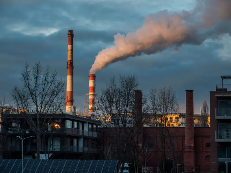 Fosil Emission Arising From An Industrial Area