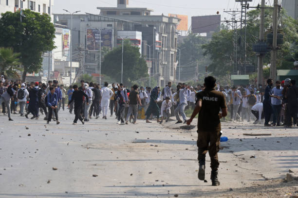 One Of Those Violent Protest Held In Pakistan