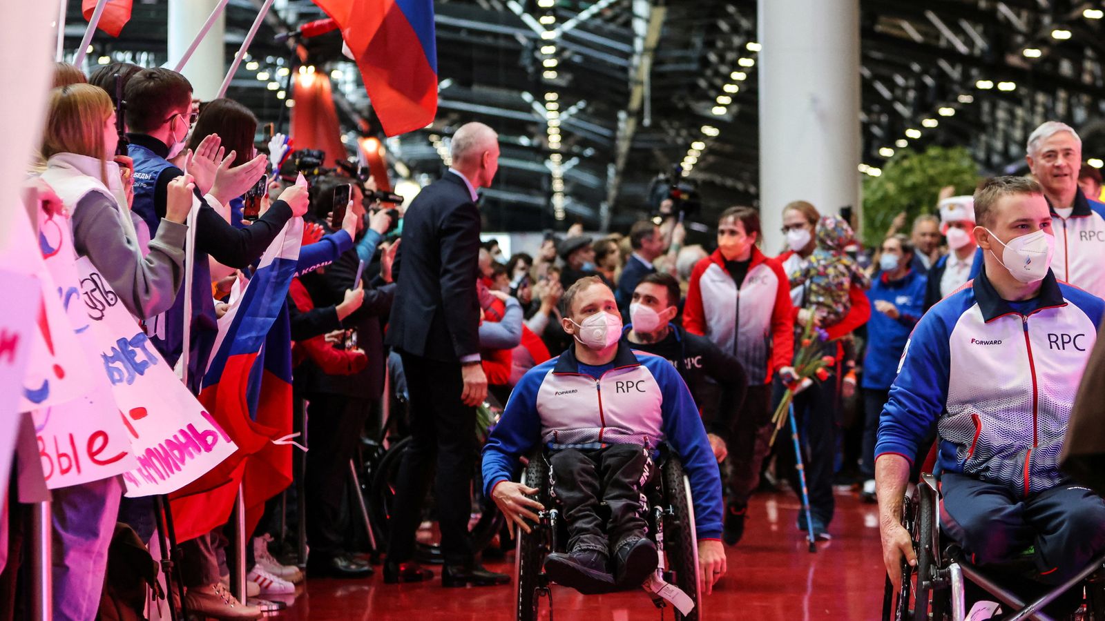 Russia Paralympics Team In Moscow