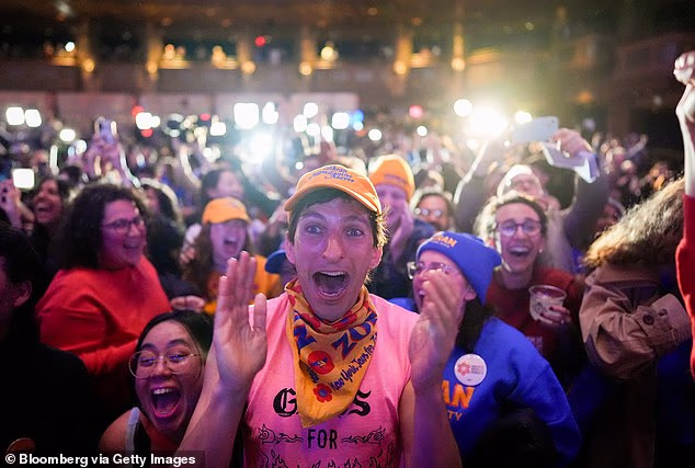 Supporters Chearing And Joyous As Mandanis Victory Was Announced