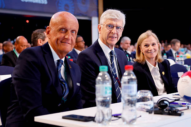 Chief Of Global Football Development Arsene Wenger Poses For A Photo During The 75th Fifa Congress