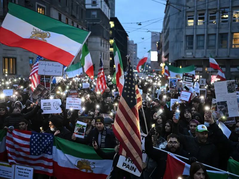 Anti Iran Regime Protest Rages In Us Consulate Building In Milan Italy