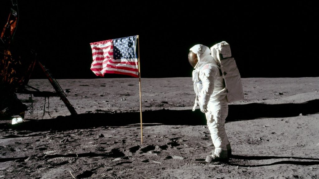 First Moon Landing Of The Astranaught In The Moon In 1969