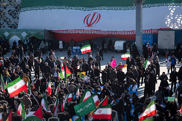 Iranians Protest In The City Of Tehnran