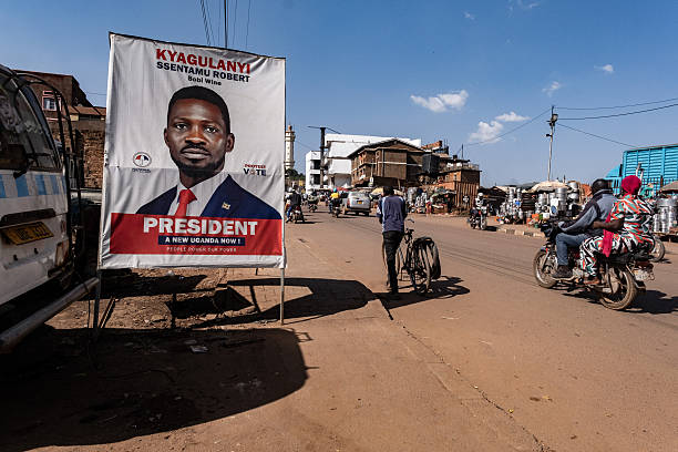 Main Opposition Candidate Boby Wine In A Campaign Poster