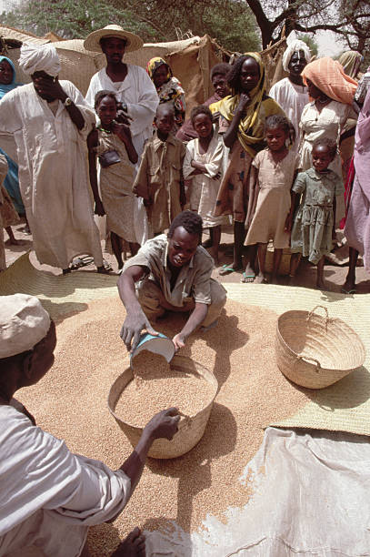Sudanese Refugees In Idp Camps Receiving Food Stuffs As Hunger Rages
