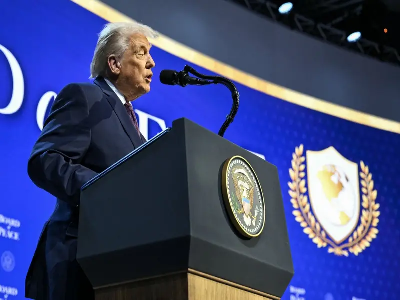 Trumps Address To Nato During A Peace Conference