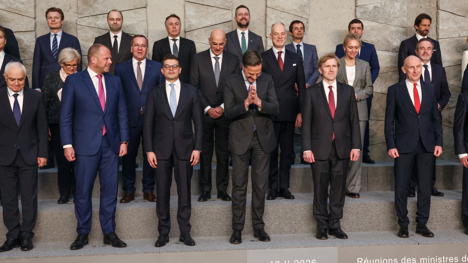 Nato Officials Captured In A Photo During The Talk
