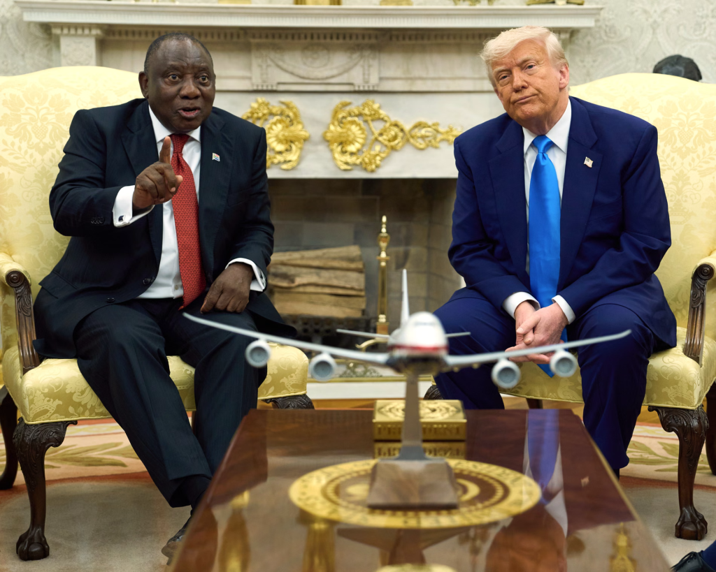 Ramaphosa And Trump In The Oval Office Webp