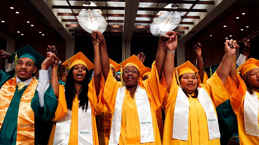 International Students From Africa In Graduation Celebration Webp